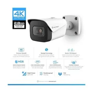 Amcrest Cámara IP POE UltraHD 4K 8MP cámara bala de_2