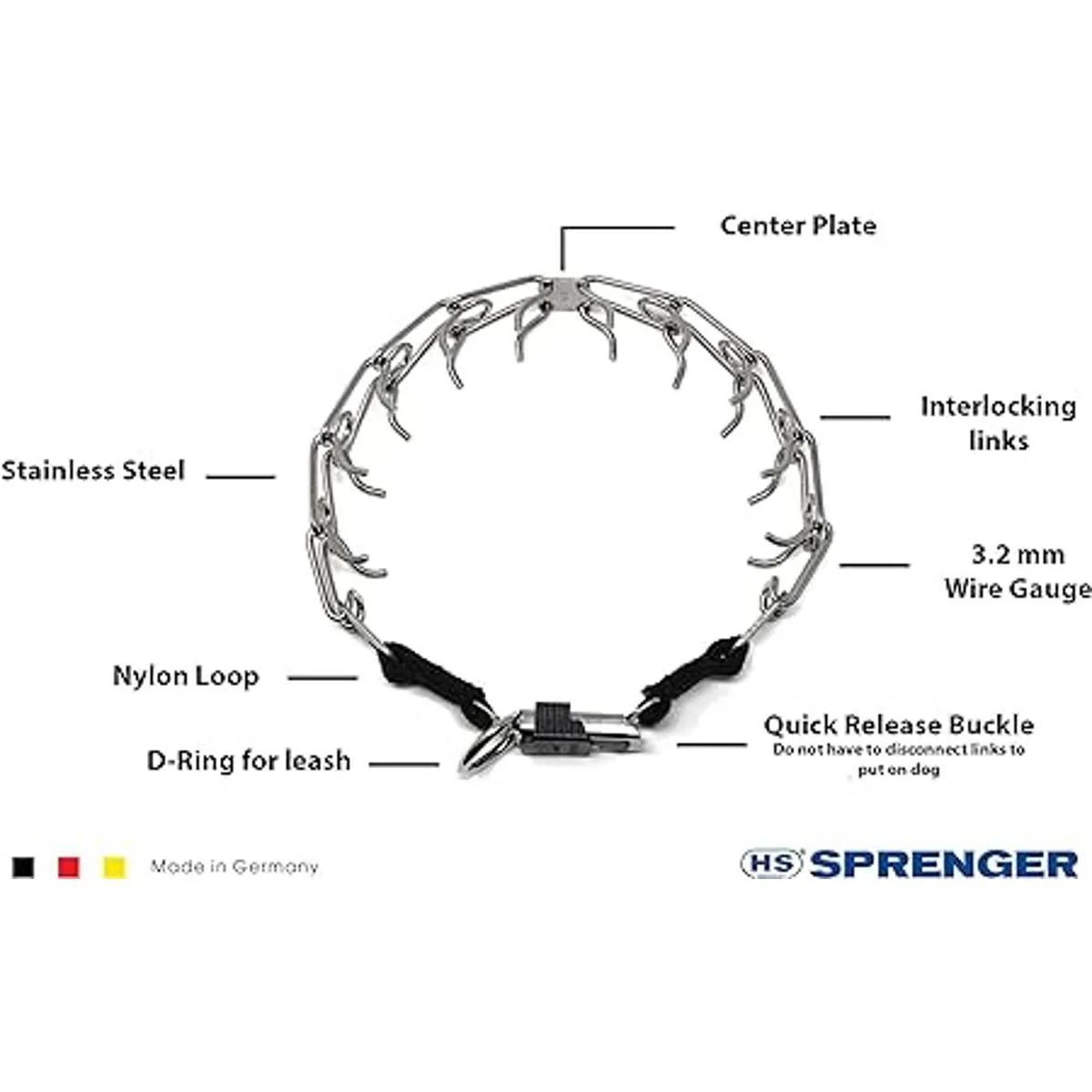 Herm Sprenger Collar de entrenamiento para perros de