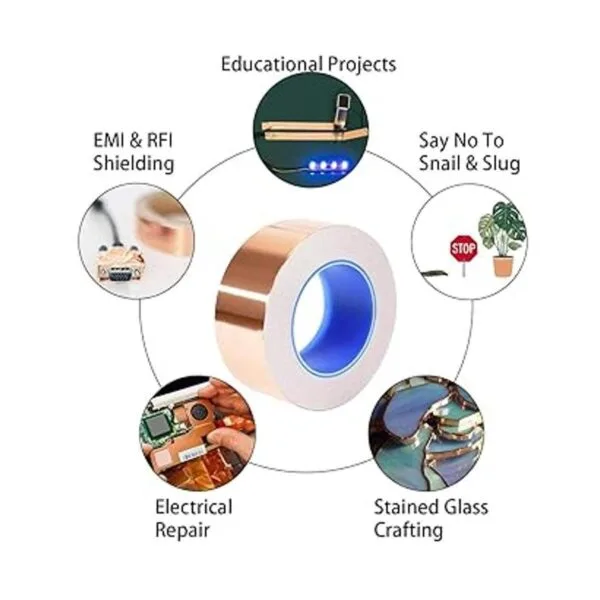 Cinta de aluminio de cobre con adhesivo acrílico_3