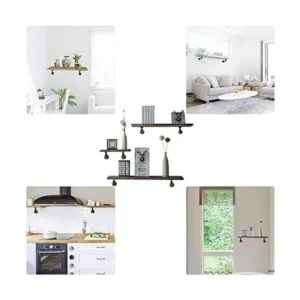 EQUASON Juego de 6 soportes de estante de hierro_5