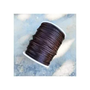 INSPIRELLE Cordón de satén negro de 0.11 pulgadas con cola