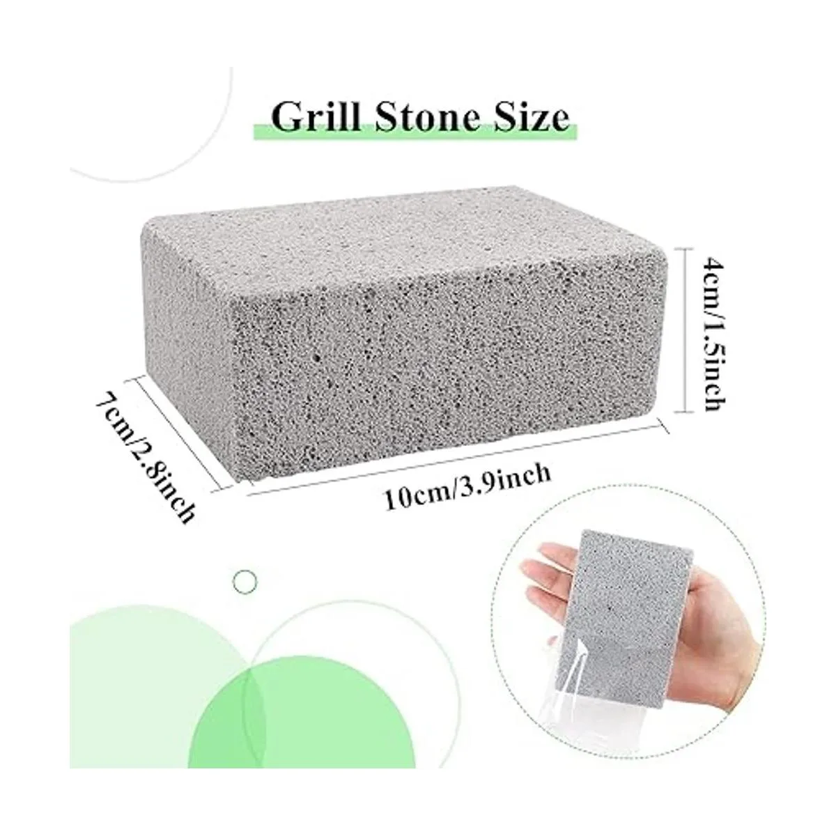 Paquete de 8 piedras pómez de bloques de ladrillos para_2