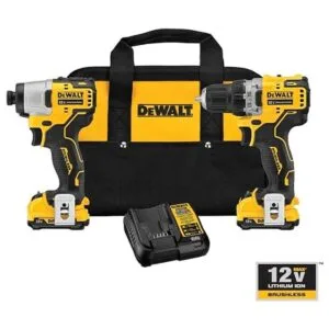 DEWALT Kit combinado de taladro inalámbrico XTREME 12V