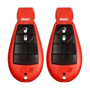 2 botones de entrada sin llave color rojo mando a_1