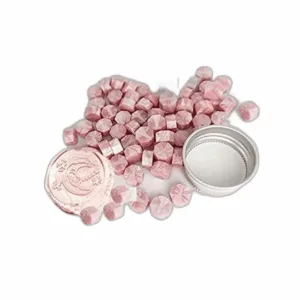Gpeal 80 piezas de perlas de cera de sellado de rosa de