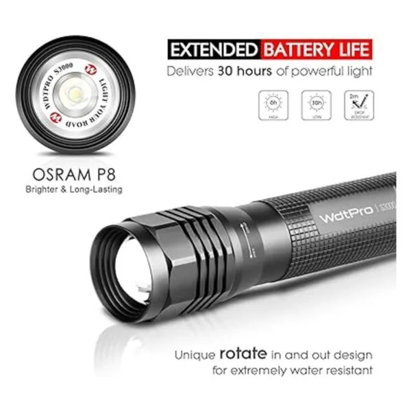 Linterna LED de alta potencia S3000 linternas