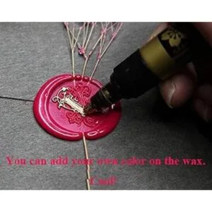 Gpeal 80 piezas de perlas de cera de sellado de rosa de