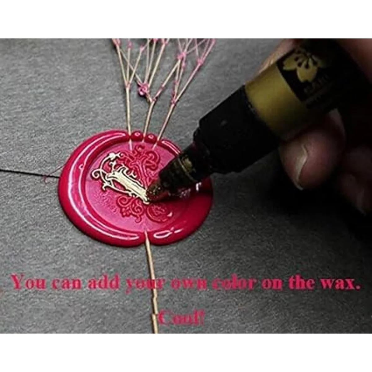 Gpeal 80 piezas de perlas de cera de sellado de rosa de