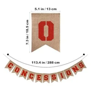 Amosfun Guirnalda de concesiones temáticas deportivas para