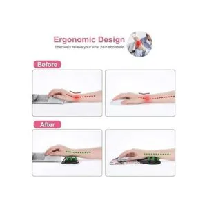 MOSISO Soporte para reposamuñecas para mouse y teclado_3