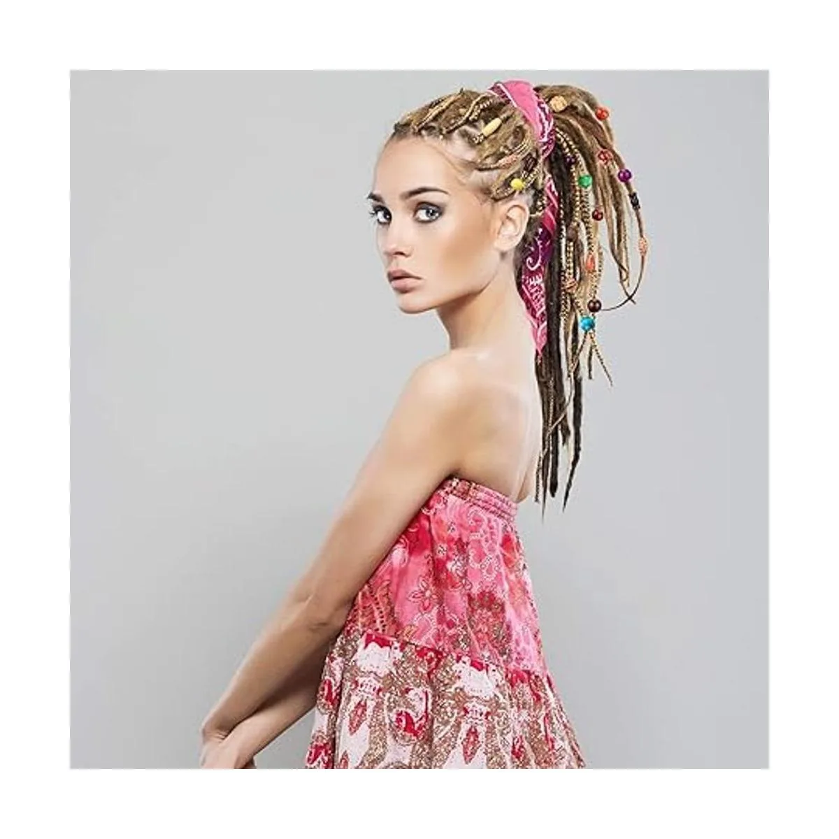 Juego de 800 cuentas de madera incluye 400 cuentas de