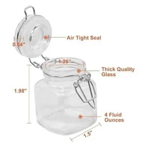 Spanla Tarros de especias paquete de 12 tarros de vidrio