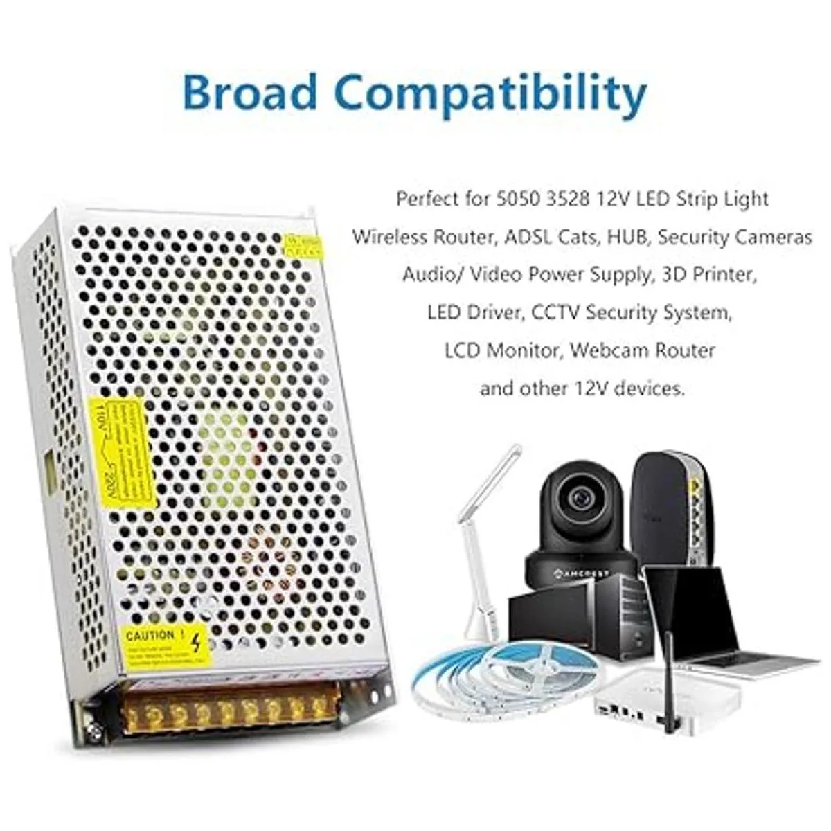 SHNITPWR Fuente de alimentación de 12 V 20 A 240 W AC DC_6