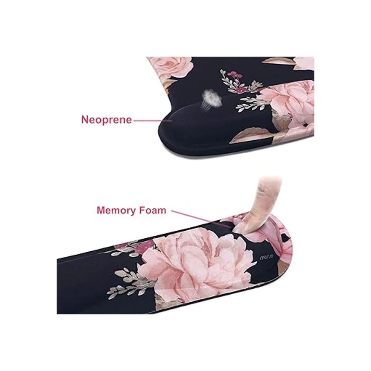 MOSISO Soporte para reposamuñecas para mouse y teclado_4