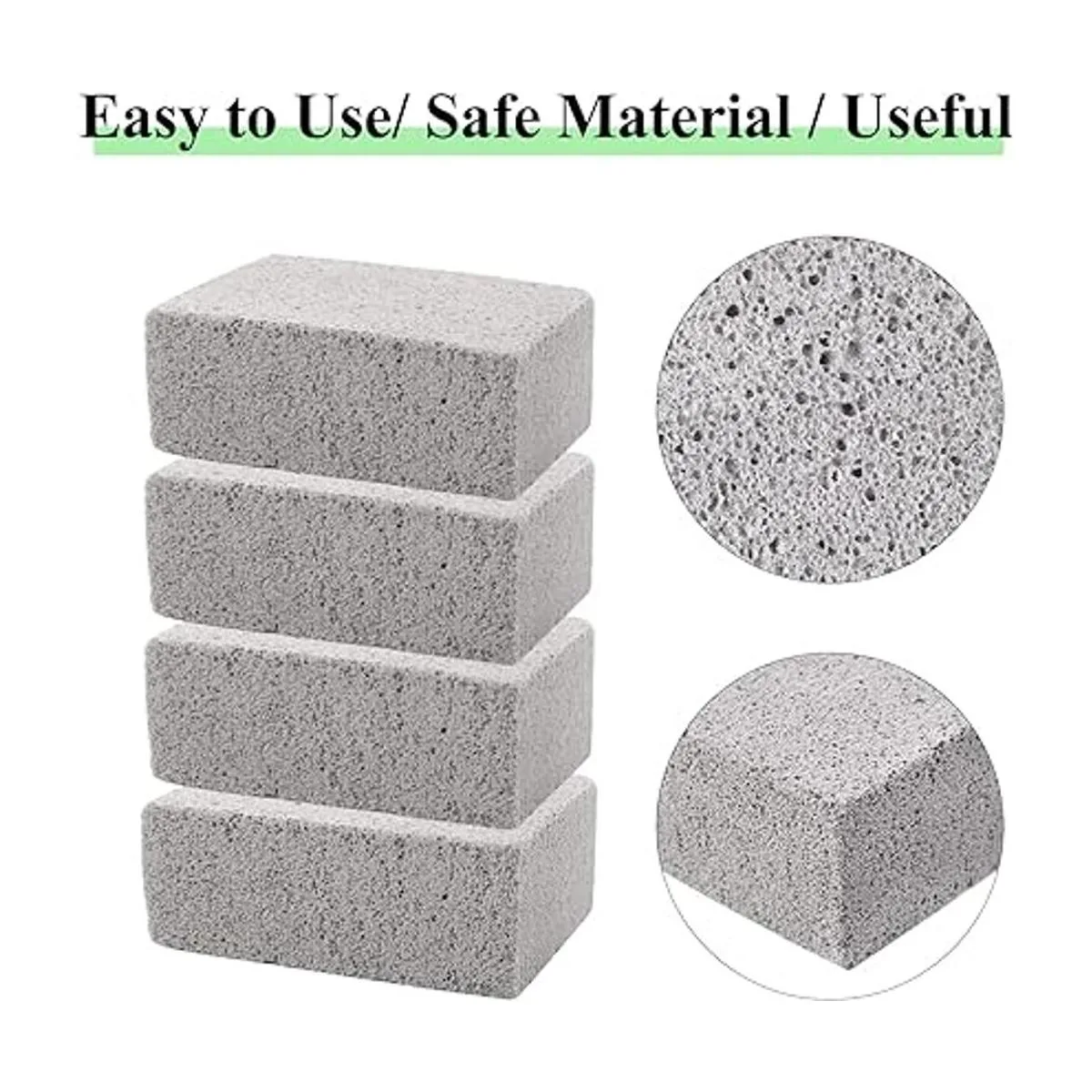 Paquete de 8 piedras pómez de bloques de ladrillos para_3
