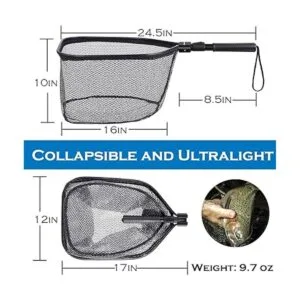 PLUSINNO Red de pesca con mosca red de pesca de trucha_2