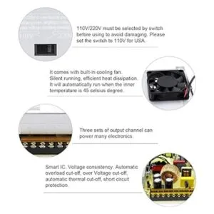 SHNITPWR Fuente de alimentación de 12 V 30 A 360 W_4