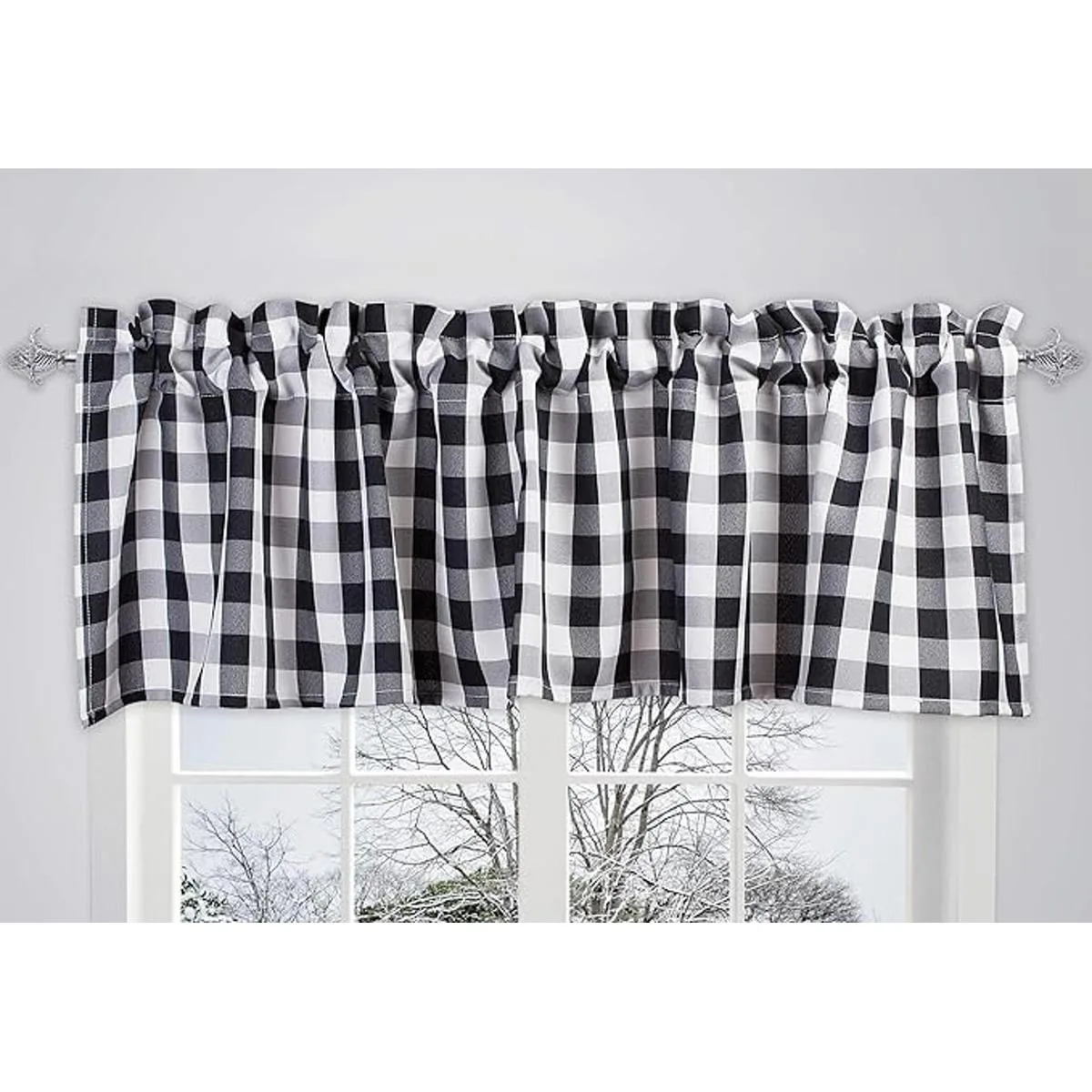 Aiking Home Cenefas de ventana 2 paneles de cenefas de_2