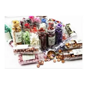 Gpeal 80 piezas de perlas de cera de sellado de rosa de