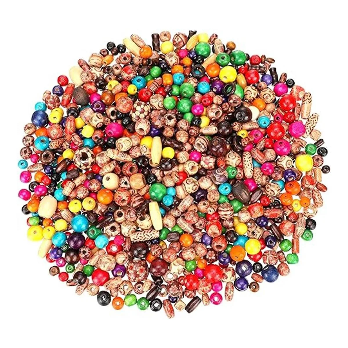 Juego de 800 cuentas de madera incluye 400 cuentas de