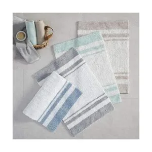 Madison Park Alfombra reversible de spa 100 algodón a_6