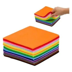 Konsait 50 hojas de tela de fieltro para manualidades 6.0