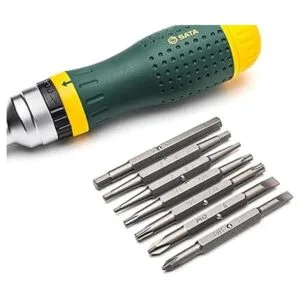 SATA Juego de destornilladores de trinquete 6 piezas con_4