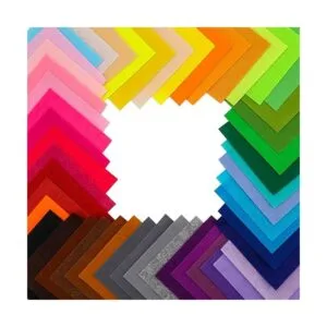 Konsait 50 hojas de tela de fieltro para manualidades 6.0