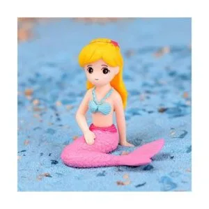 4 figuras de sirena en miniatura decoración de tarta de_5