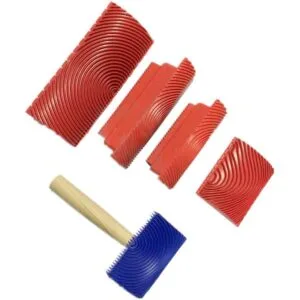 Bioristar Rodillo de textura de madera rodillo de pared