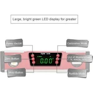 Nivel de torpedo digital de 10 pulgadas y transportador_2