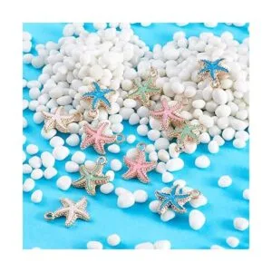 Craftdady 50 colgantes de estrella de mar de esmalte de_6