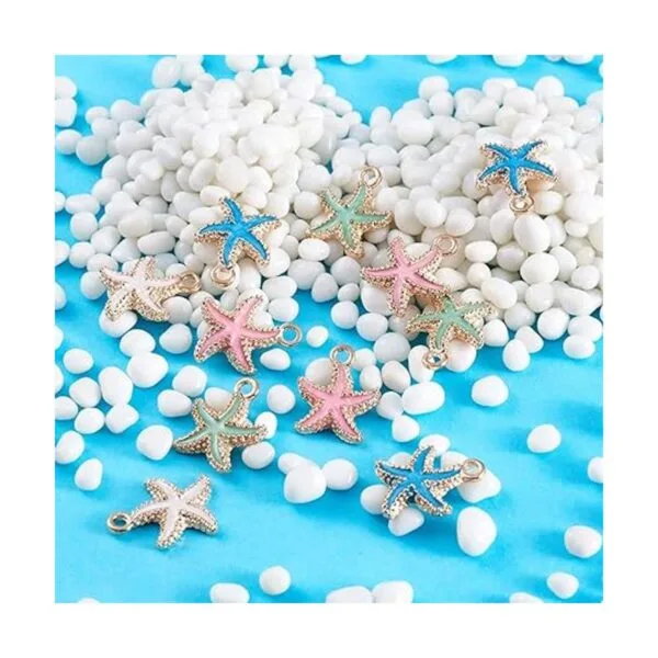 Craftdady 50 colgantes de estrella de mar de esmalte de_6