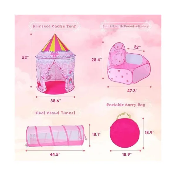 Lojeton Tienda de campaña para niña con diseño de cuento