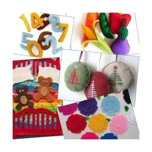 Konsait 50 hojas de tela de fieltro para manualidades 6.0