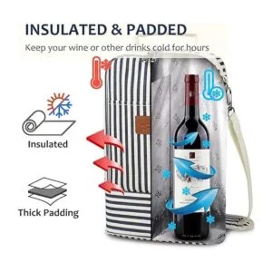 Tirrinia Bolsa de regalo de vino con aislamiento de 2_4