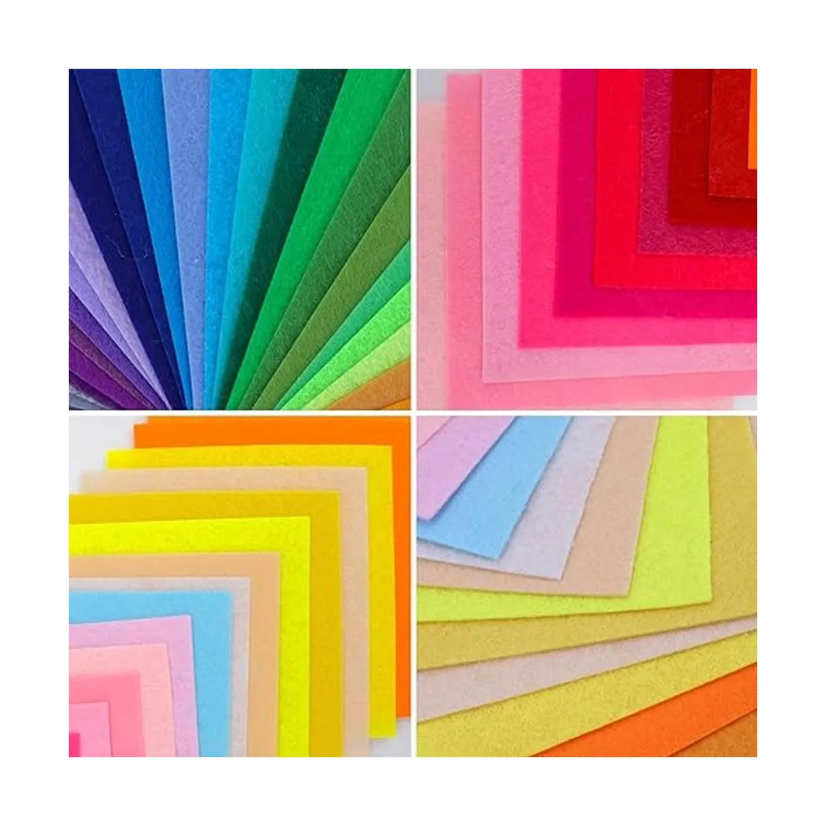 Konsait 50 hojas de tela de fieltro para manualidades 6.0