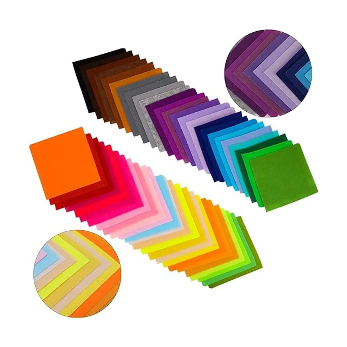 Konsait 50 hojas de tela de fieltro para manualidades 6.0