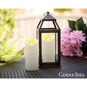 2 velas LED de pilar sin llama impermeables de 7 pulgadas_2