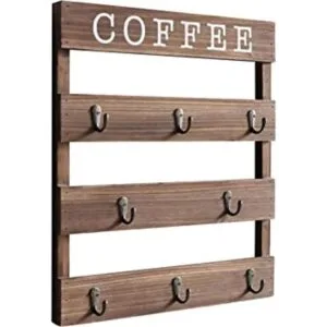 EMAISON Soporte para tazas de café de madera de pino real_1