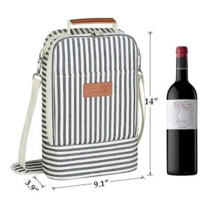 Tirrinia Bolsa de regalo de vino con aislamiento de 2_5