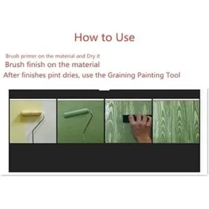 Bioristar Rodillo de textura de madera rodillo de pared