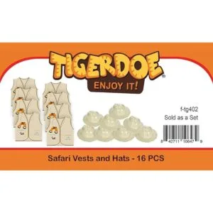 Pith Helmets 8 sombreros de safari y 8 chalecos para_5