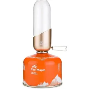 Farol de gas para camping de color naranja de arce de_1