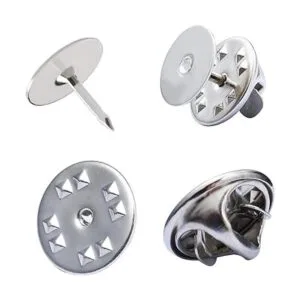 120 alfileres en blanco con 120 piezas de embrague