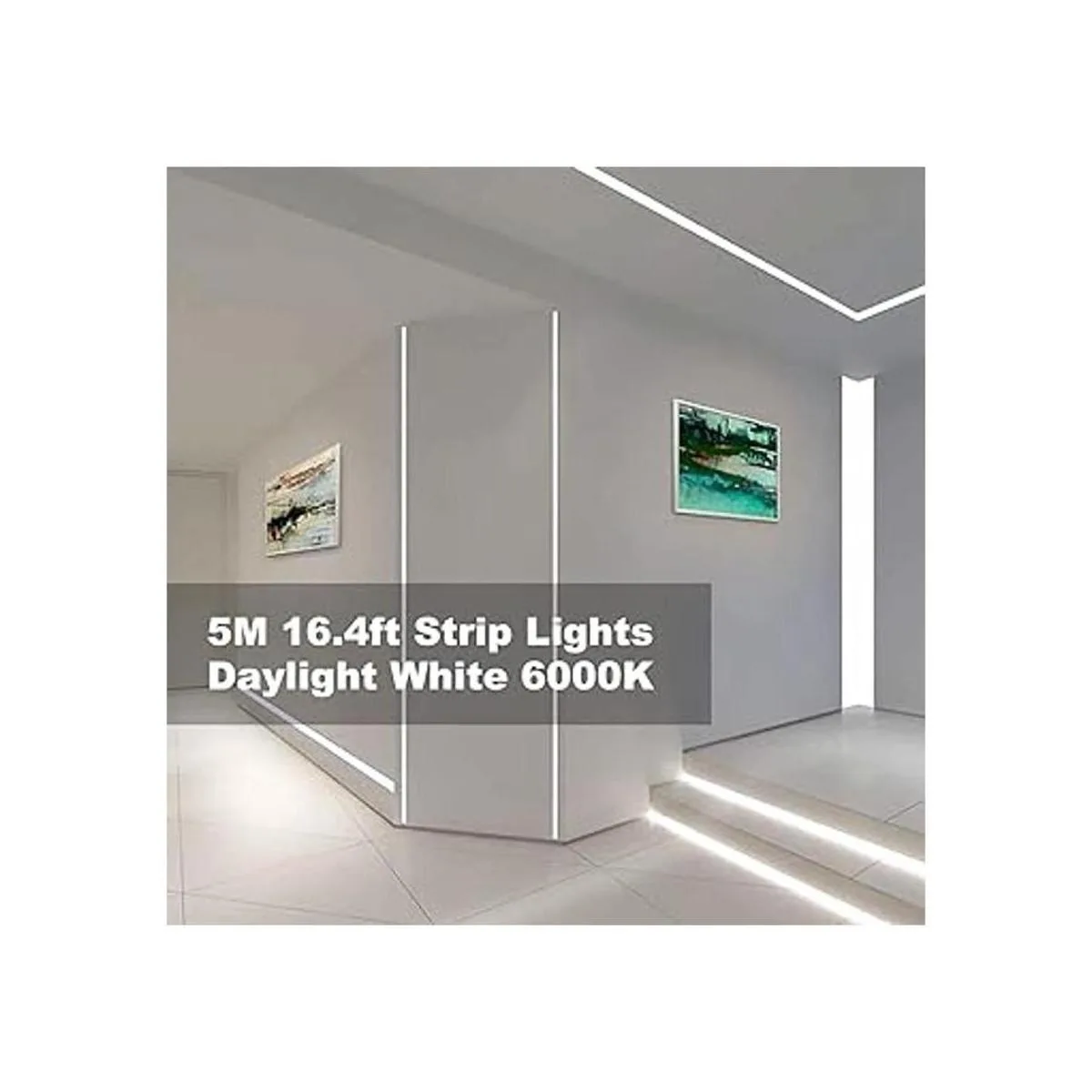 Juego de luces LED regulables de 16.4 ft luz de cinta de