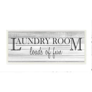 Stupell Industries Fun Laundry Room Placa de pared para_1