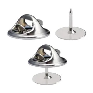 120 alfileres en blanco con 120 piezas de embrague