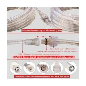 Areful Cuerda de luces LED de 16 pies impermeable_2