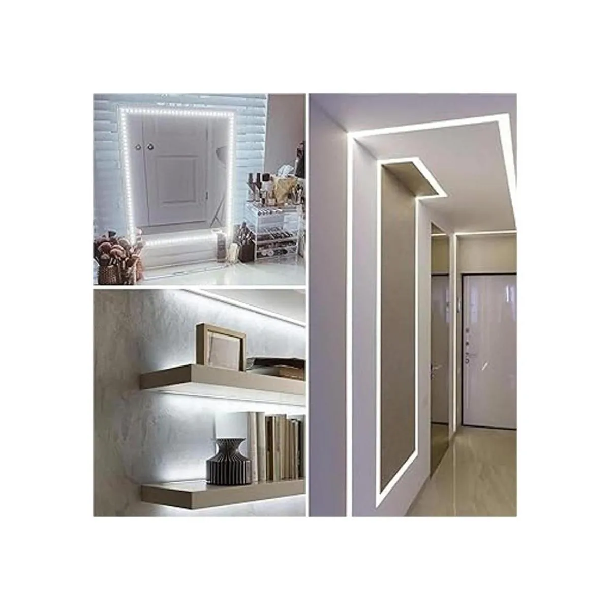 Juego de luces LED regulables de 16.4 ft luz de cinta de